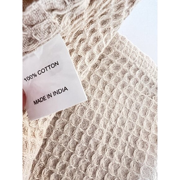 NEW Set 2 Kitchen Towels BLUE BOWS & ROSES Maison Home 100% Cotton Blue & White - Picture 5 of 6